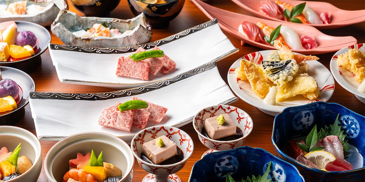 日本料理「飛鳥」の山陰の旬の食材を楽しむ会席コース